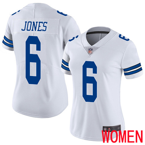 Women Dallas Cowboys Limited White Chris Jones Road 6 Vapor Untouchable NFL Jersey